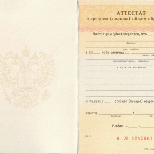 Аттестат 9 классов 2006